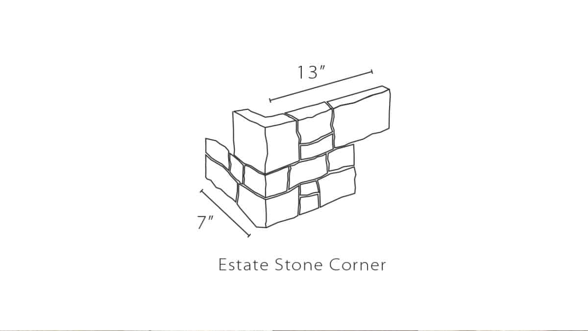 Estate Stone Corner Illustration