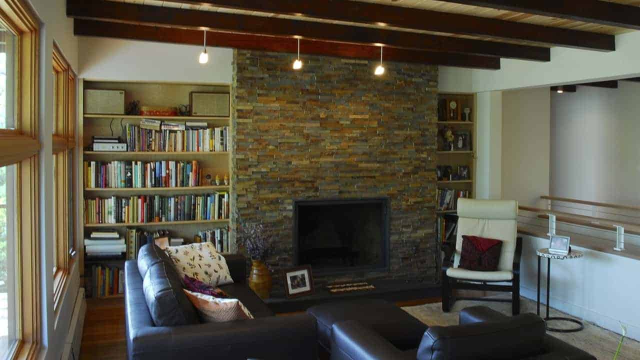 Terracotta Shadowstone Fireplace residential