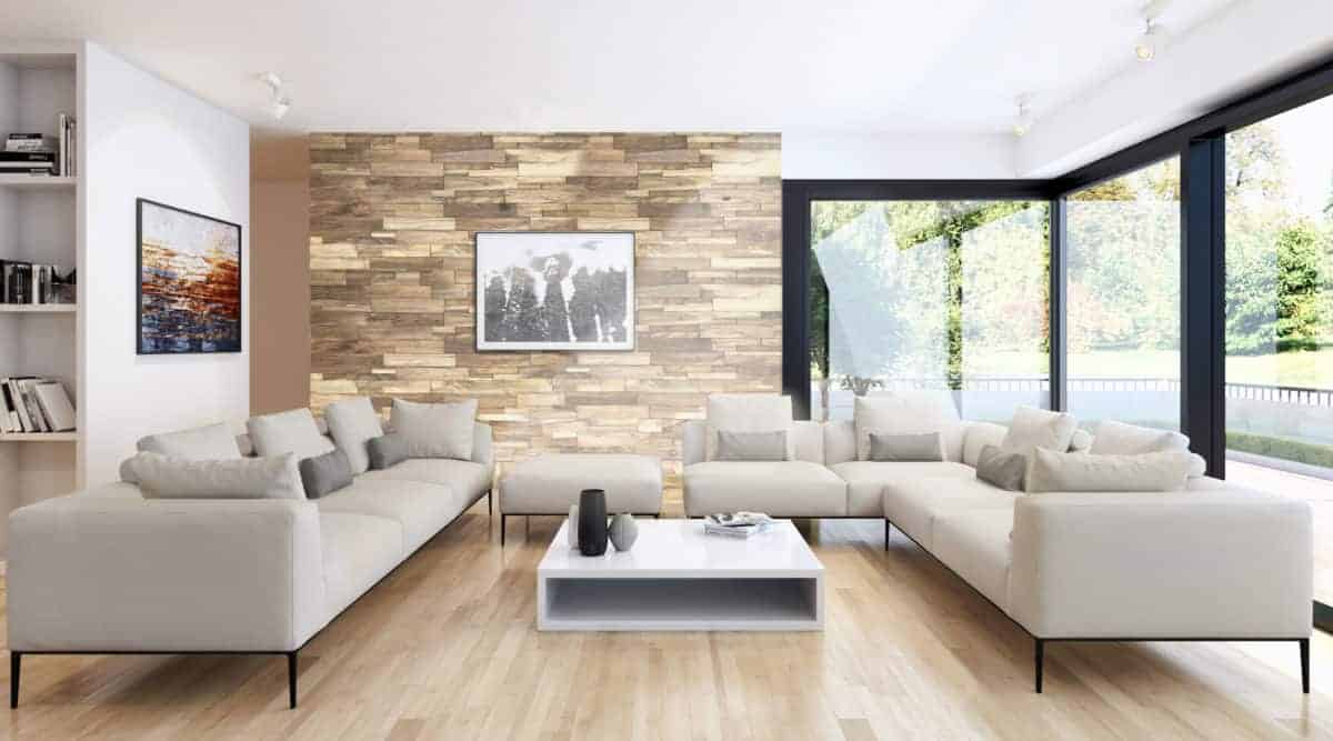 Natural Reclaimed Wood accent wall web