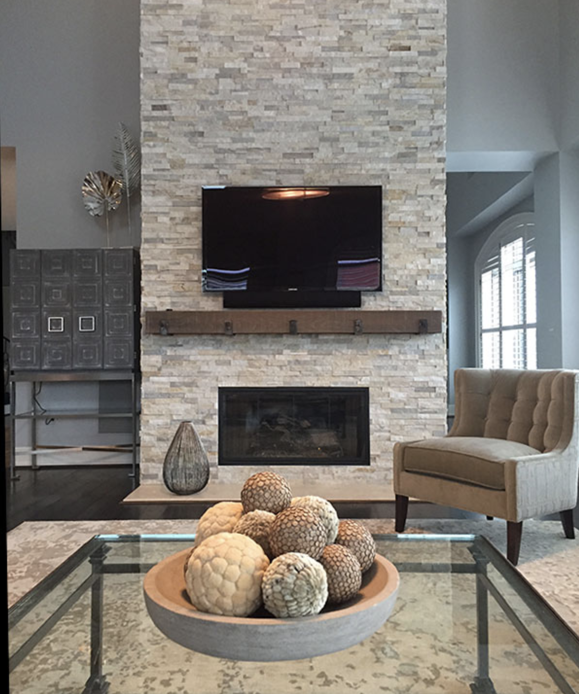Marble Veneer Fireplace Surround