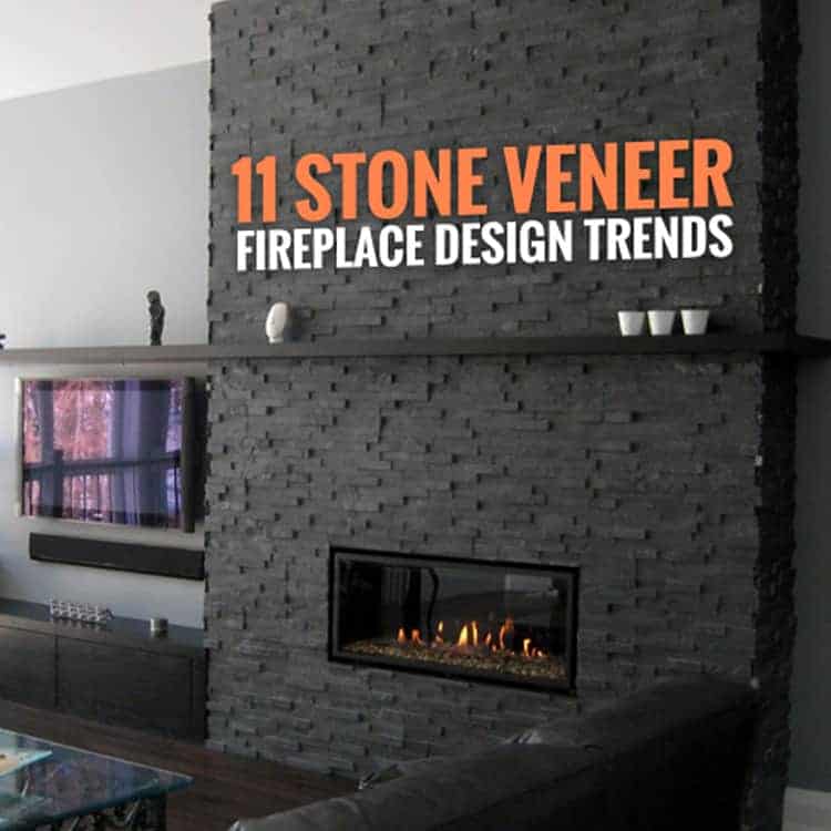 11 Stone Veneer Fireplace Surround, Stone Tile Around Fireplace
