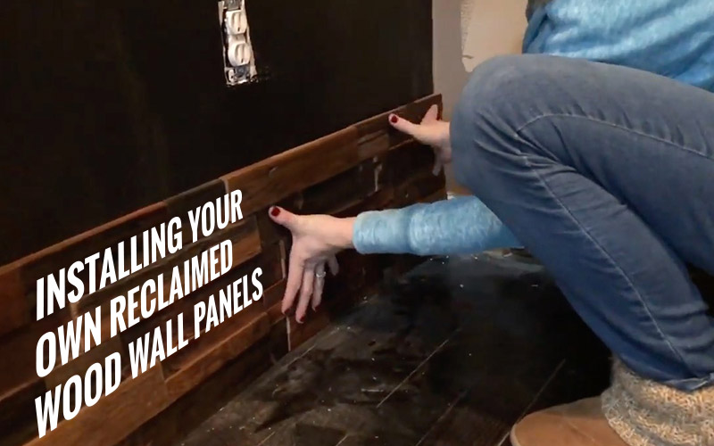 Creating A Diy Wood Wall With Reclaimed Panels Installing Your Own Reclaimed Wood Wall Panels