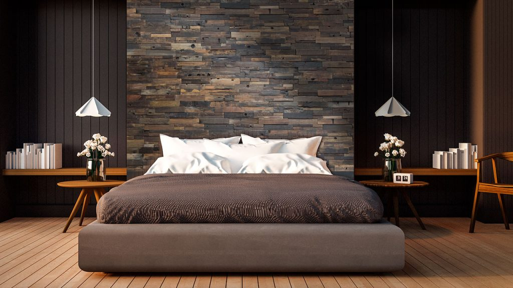 Create a DIY Headboard with Reclaimed Wood Wall Panels Realstone Systems