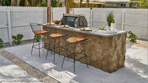 Stone outdoor kitchen ideas clearance