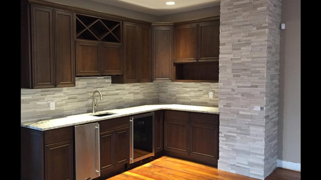 Stacked Stone Kitchen Backsplash 5