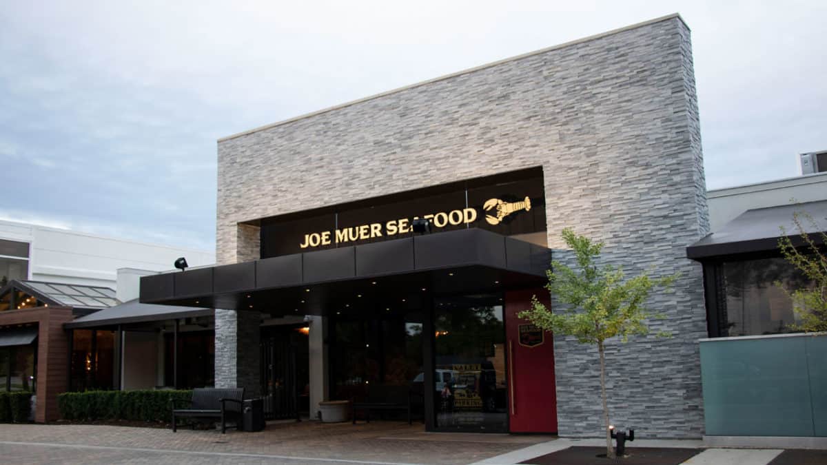 Joe Muer Seafood Restaurant Bloomfield Hills Detroit clad in Realstone Pewter Honed Panels