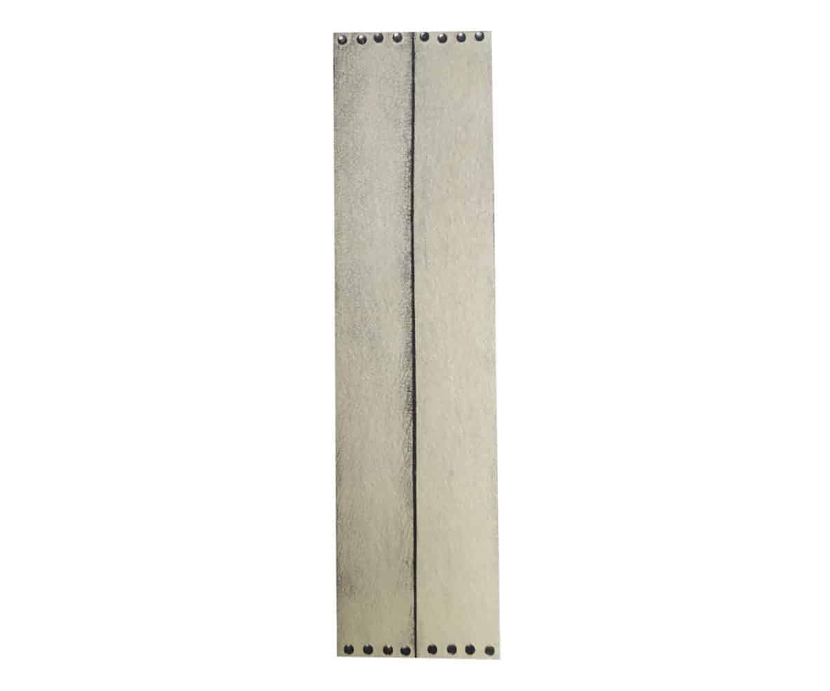 Tempered Distressed White Listello Leather