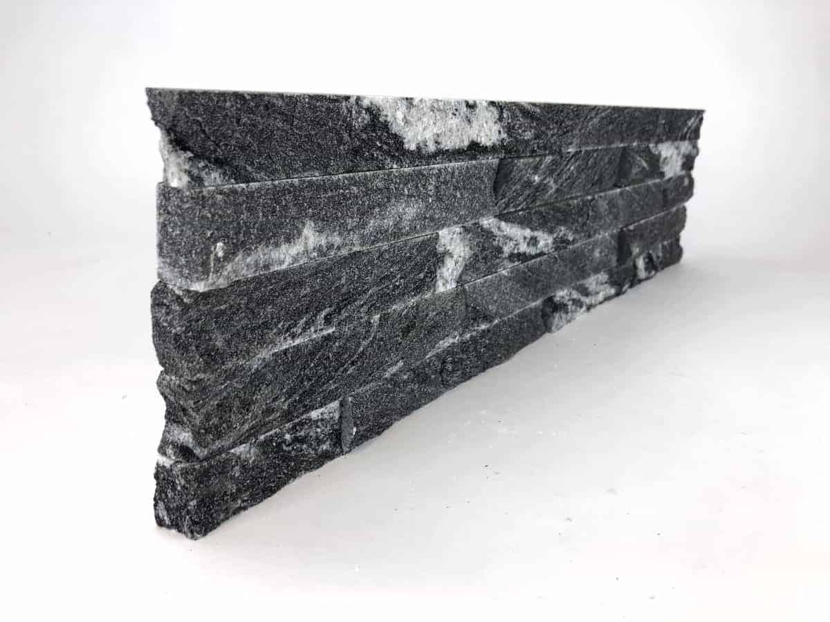 Nero Ledgestone natural end panel piece left angle
