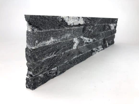 Nero Ledgestone natural end panel piece left angle