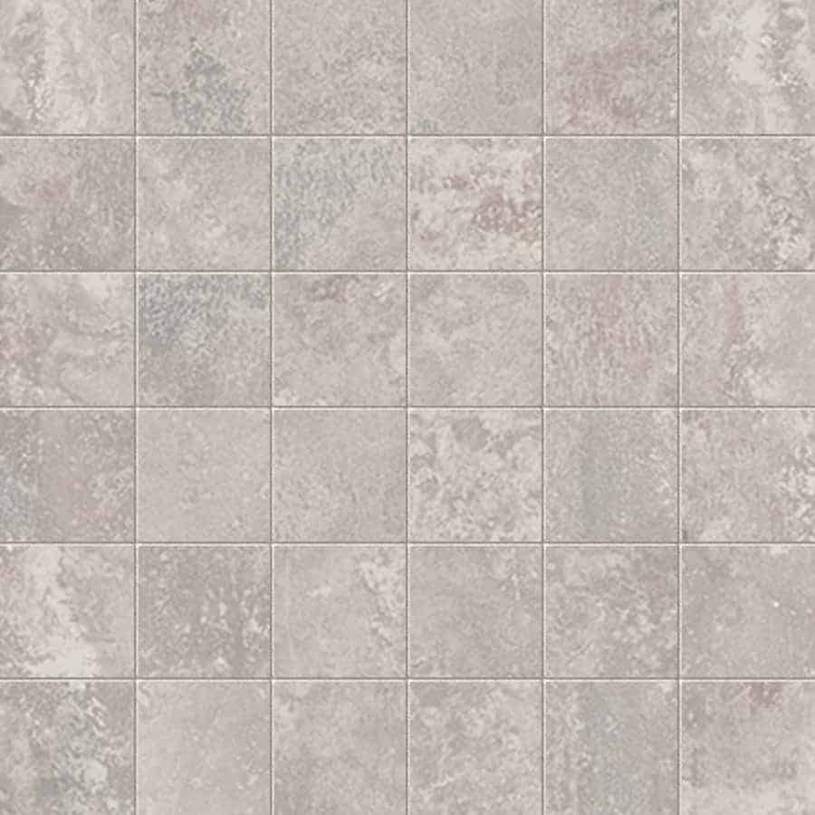 Silver Beige & Light Gray Flat Pebble Mosaic Tile for Bathroom Floors