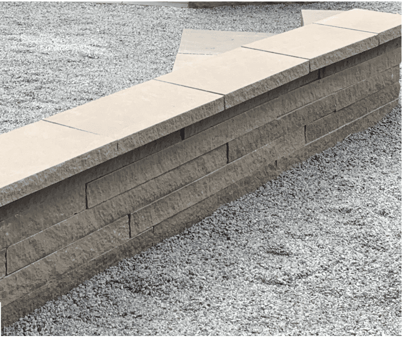 Indiana Limestone Rock Face Wall Cap