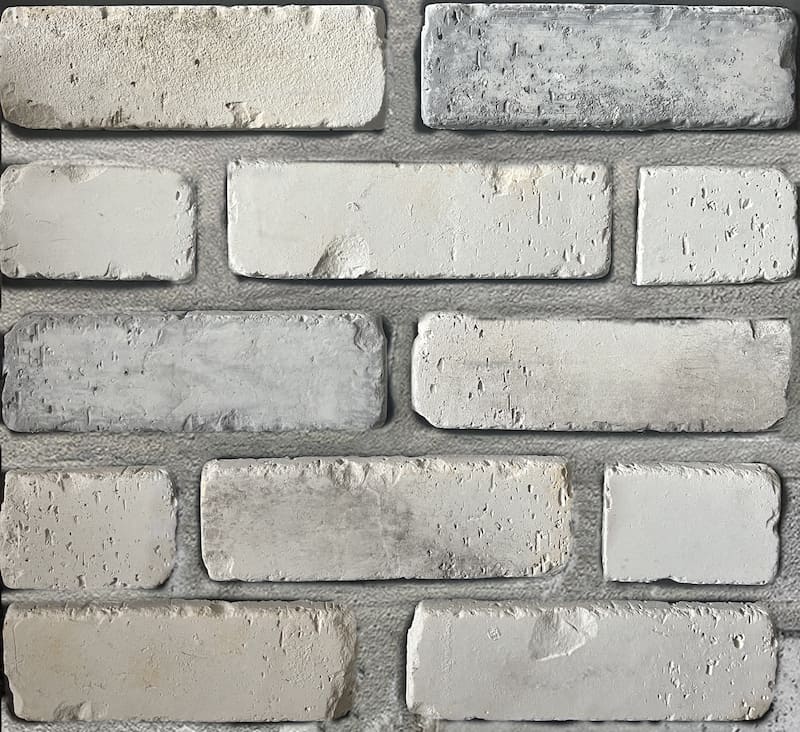 Thin Brick Antebellum_Autumn Breeze_W Thin brick with an antique white and grey finish