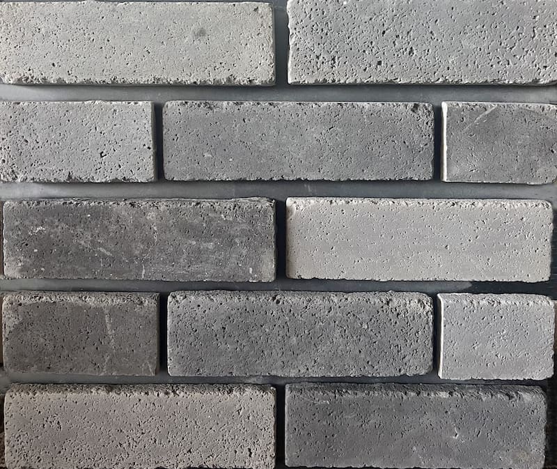 grey thin brick image with dark grout