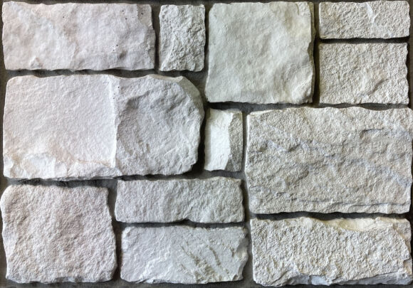 white large faux stone cobbles