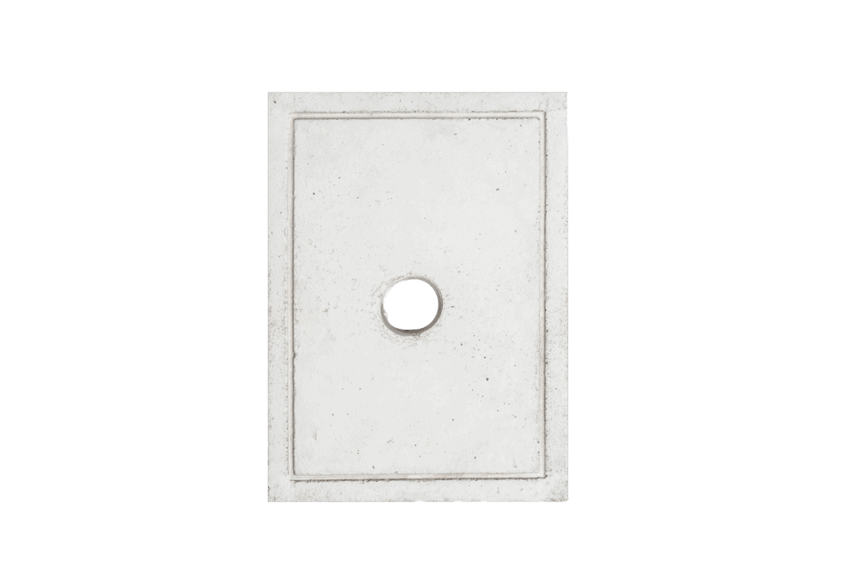 Castle Hill Faux Stone Water Hydrant Block Castle Hill Faux Stone trim block for for finishing a water receptacle on a building exterior
