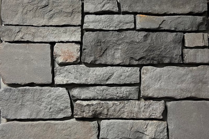 Eclipse Chiseled Edge Faux stone W grey faux stone with chiseled edges