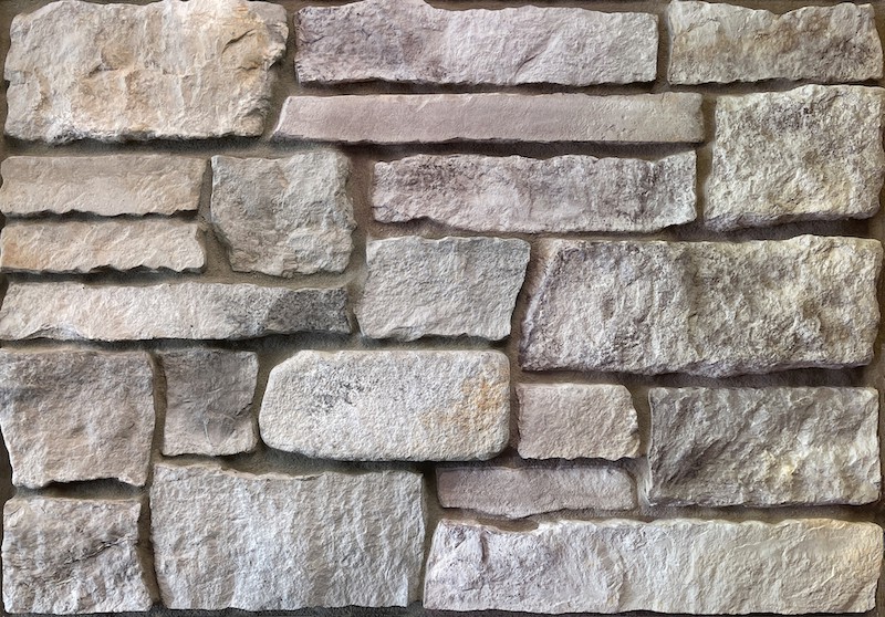 Nappa Valley Chiseled Edge faux stone Realstone W light colored chiseled faux stone