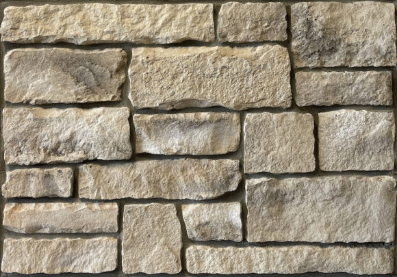 neutral chiseled faux stone