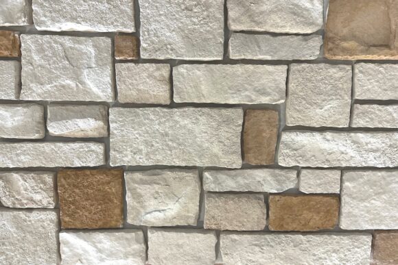 rust and white colored stone for home exteriors and interiors