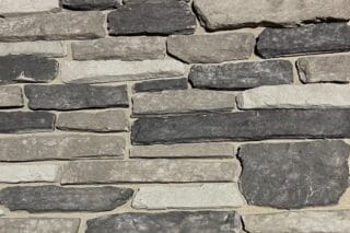 faux stone rustic stone in shades of gray