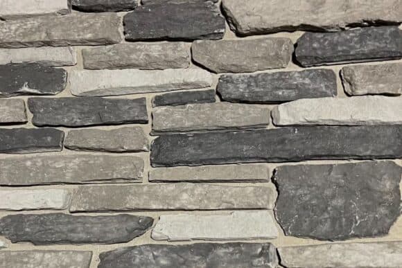 faux stone rustic stone in shades of gray