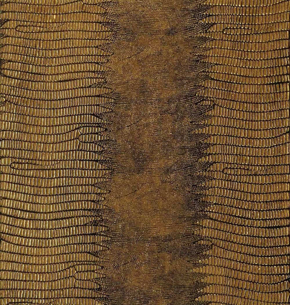 gold and black metallic lizard textured stone tile