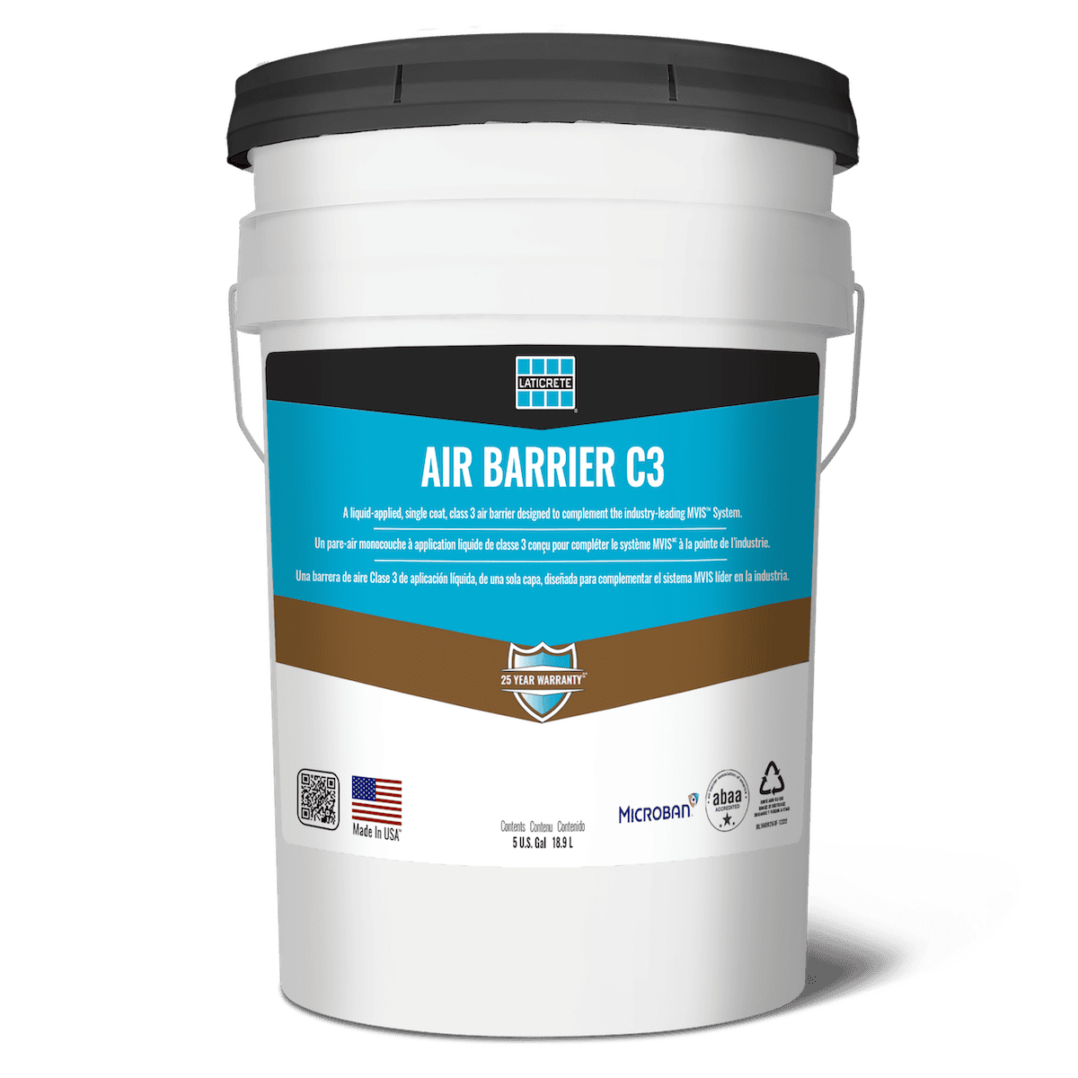 Air Barrier C3 (ABC3)_5gal (1) Laticrete Air Barrier bucket