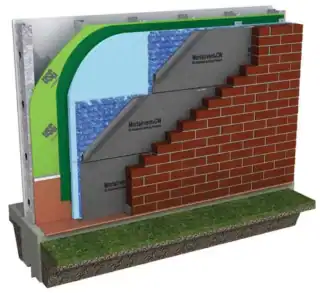 mortairvent with cavity wall deflection showcasing how it is implemented