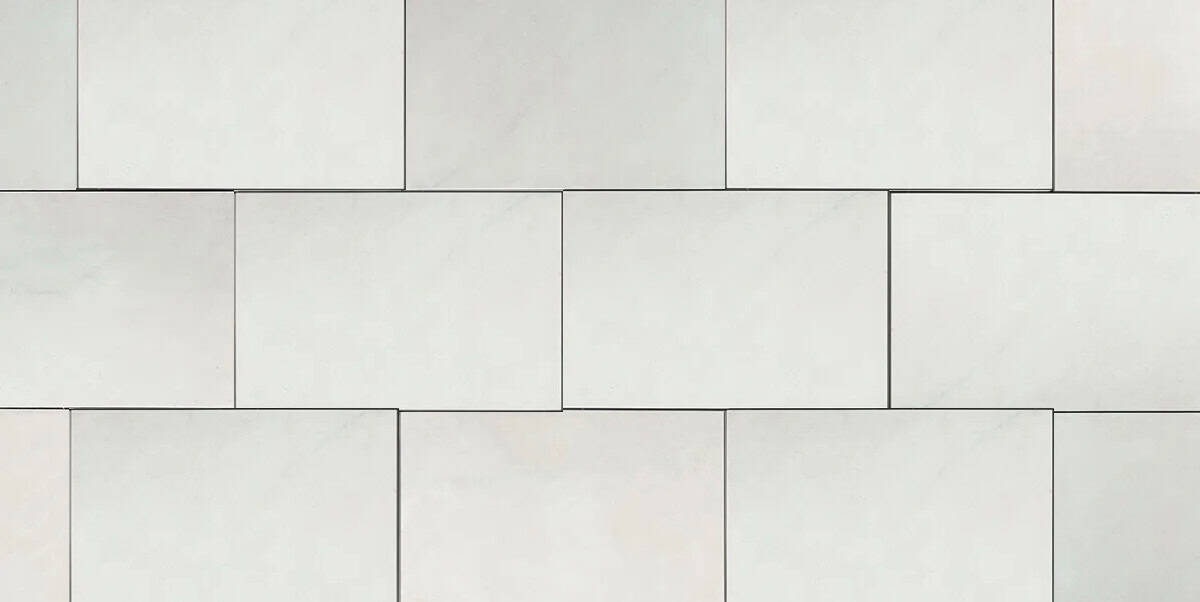 Light Cream or white outdoor porcelain pavers with a slight grey tint