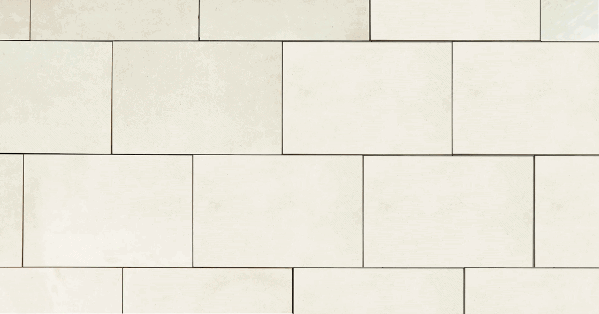 A white, cream, and beige colored outdoor porcelain paver