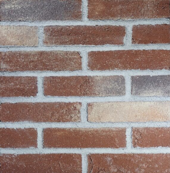 Realistic lightweight red thin brick wall cladding with authentic texture, flexible design potential, and performance for approved interior and exterior applications.